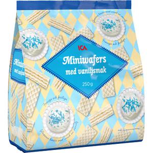 ICA Miniwafers med vanilj 250g