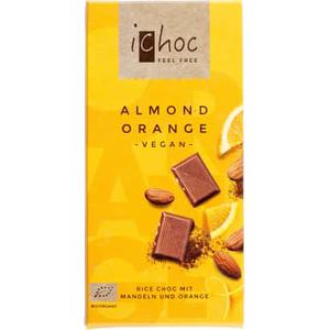 ichoc Chokladkaka Almond orange Vegan Ekologisk 80g
