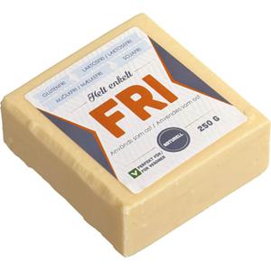 fri Ost Vegetarisk Laktos Gluten 250g Gri