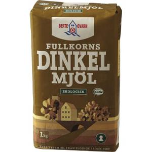 Berte Qvarn Fullkorns Dinkelmjöl 1kg KRAV