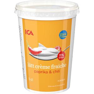 ICA Crème fraiche Lätt Paprika & chili 11% 5dl