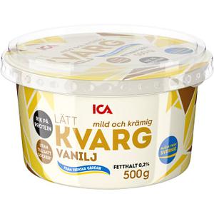 ICA Kvarg Lätt 0,2% Vanilj 500g