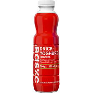 ICA Basic Drickyoghurt Jordgubb 470ml