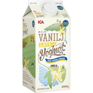 ICA Lättyoghurt Mild Vanilj 0,5% 1500g