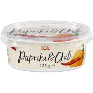 ICA Färskost Paprika & chili 125g