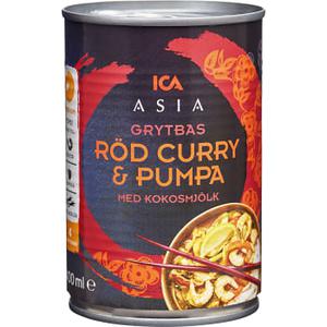 ICA Asia Röd curry & pumpa Grytbas 400ml
