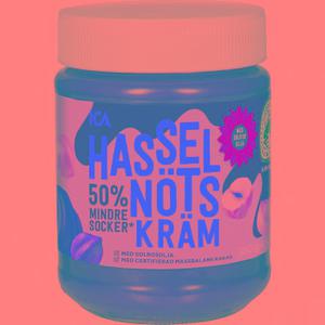 ICA Hasselnötskräm 50% Mindre Socker 350g