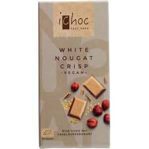ichoc Choklad White nougat crisp Vegan Ekologisk 80g