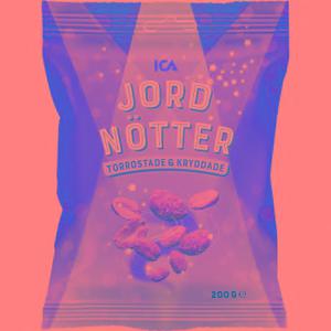 ICA Jordnötter Torrostade & Kryddade 200g