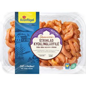 Kronfågel Kyckling Lårfilé Strimlad Shawarma 600g