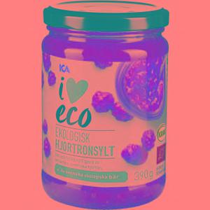 ICA I love eco Hjortronsylt 390g