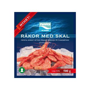 Feldts Räkor med Skal 70/90 Fryst MSC 500g Feldt's