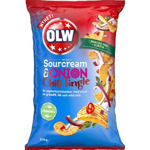 OLW Chips Sourcream & Onion Chili Tingle 275g