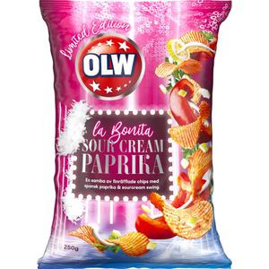 OLW Chips Sourcream Paprika 250g