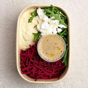 Kalf & Hansen Rödbetssallad med Ruccola, Fetaost & Hummus EKO/KRAV 350g