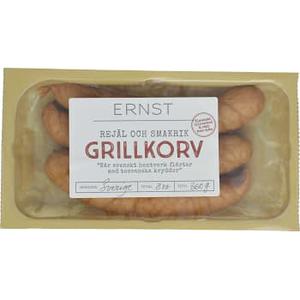 Ernst Grillkorv Rejäl och smakrik 360g