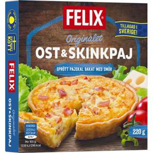 Felix Ost & Skinkpaj Fryst 220g