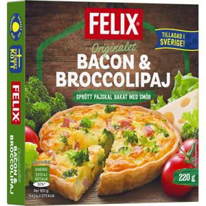 Felix Paj Bacon & Broccoli Fryst 220g