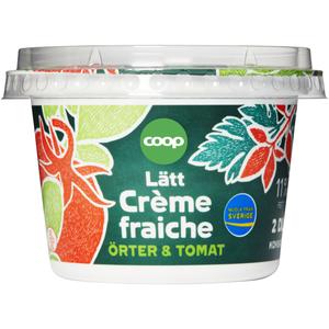 Coop Creme Fraiche Örter & Tomat