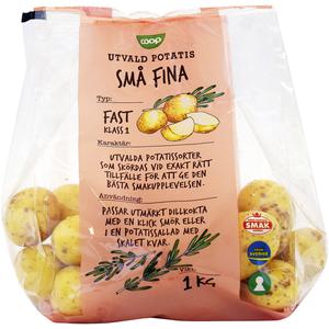 Klass 1. Sverige Potatis Små Fina 900Gr