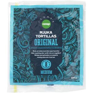 Coop Mjuka Tortillas Vete 8-pack