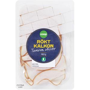 Coop Kalkon Rökt Tunna Skivor