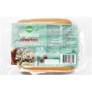 Coop Chorizo Vegansk