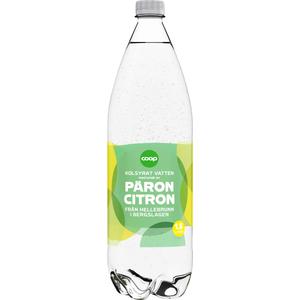 Coop Kolsyrat Vatten Päron & Citron
