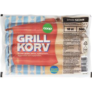 Coop Grillkorv Skinnfri