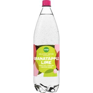 Coop Kolsyrat Vatten Granatäpple & Lime
