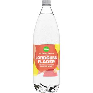 Coop Kolsyrat Vatten Jordgubb & Fläder