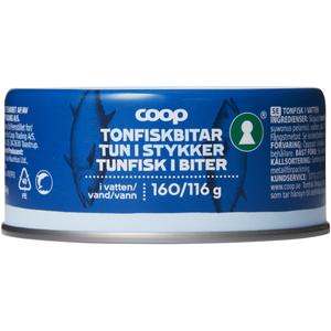 Coop Tonfiskbitar i Vatten