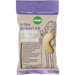 Coop Cashewnötter Rostade Saltade