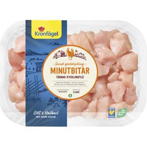 Kronfågel Tärnad Kycklingbröstfilé Minutbitar ca 550g