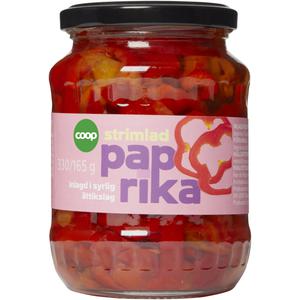 Coop Röd Paprika Inlagd