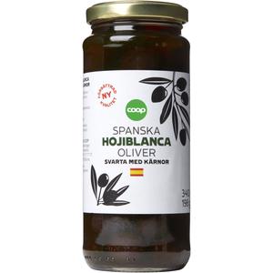 Coop Svarta Oliver Hojiblanca med kärnor