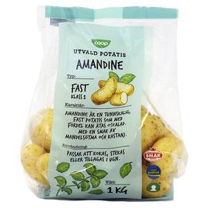 Klass 1. Sverige Potatis Amadine 900Gr