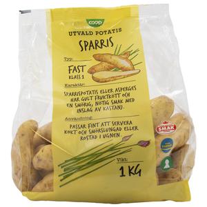 Klass 1. Sverige Potatis Sparris 1Kg