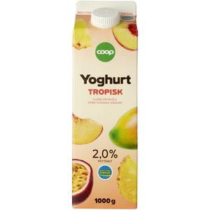Coop Yoghurt Mild Tropisk