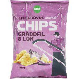 Coop Chips Gräddfil & Lök