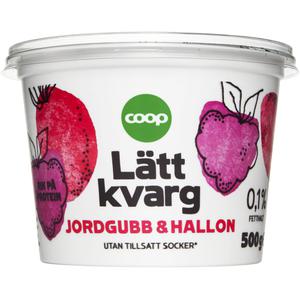 Coop Kvarg Jordgubb & Hallon