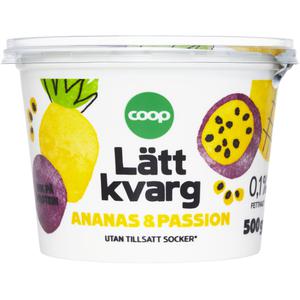 Coop Kvarg Ananas & Passionsfrukt 0.1%
