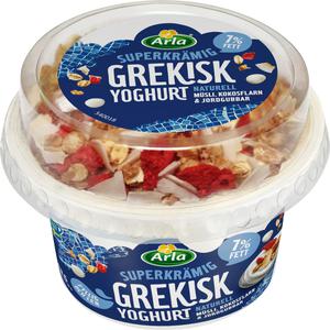 Arla Ko® Mild Yoghurt Grekisk Musli Kokosflarn & Jordgubbar