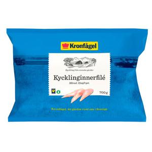 Kronfågel Kycklinginnerfilé Frysta 700g