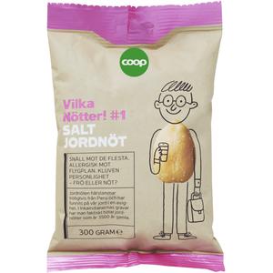 Coop Jordnötter Saltade