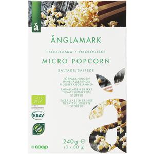 Änglamark Popcorn Micropop 3-pack