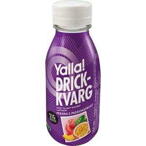 Yalla® Laktosfri Drickkvarg Persika & Passion