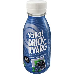 Yalla® Laktosfri Drickkvarg Blåbär & Svartvinbär