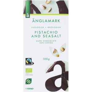 Änglamark Mörk Choklad Pistage & Havssalt
