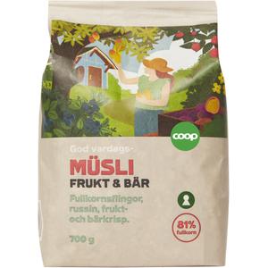 Coop Musli Frukt & Bär